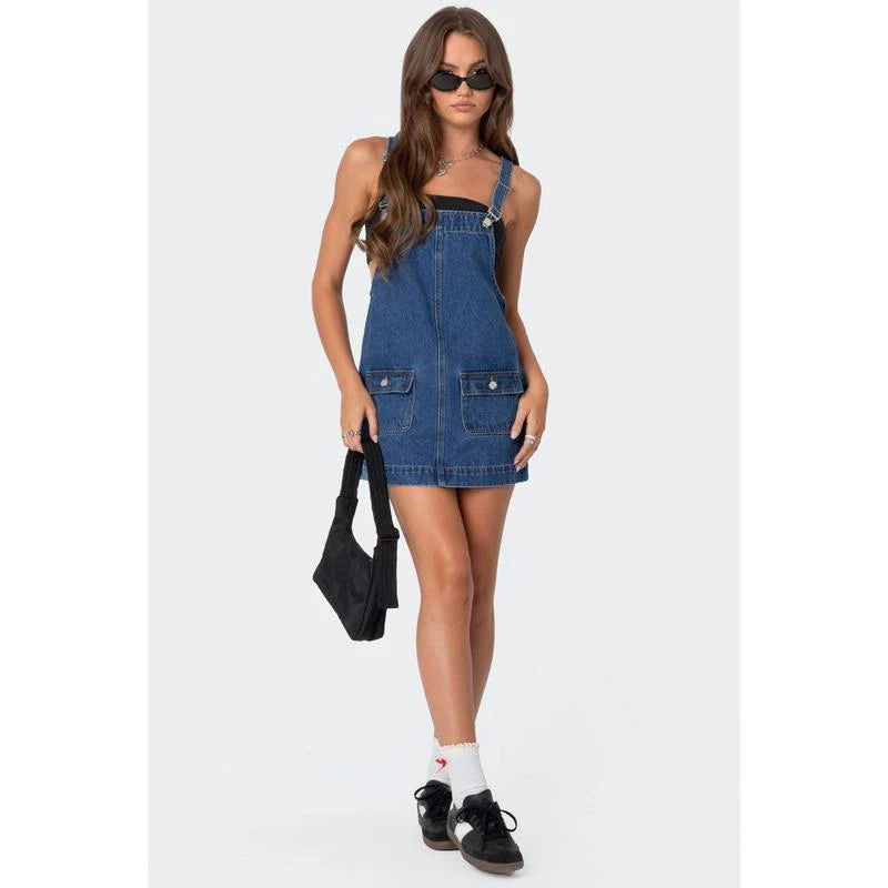 DENIM MINI DRESS