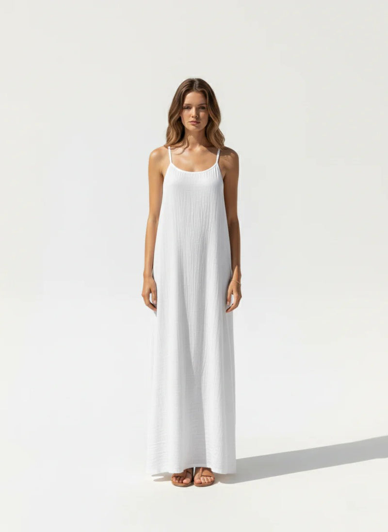 OPEN-BACK SLIP DRESS