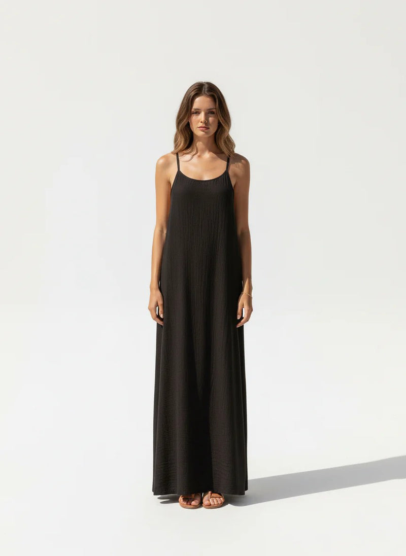 OPEN-BACK SLIP DRESS